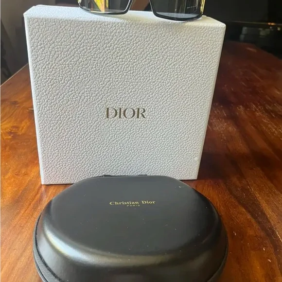 Dior Black and Gold Designer Sunglasses - Picture 2 of 5